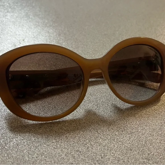 Kate Spade New York Cat Eye Sunglasses Light Carmel Brown Sunglasses Kate Spade Daesha sunglasses for women in Havana Pink main image 2
